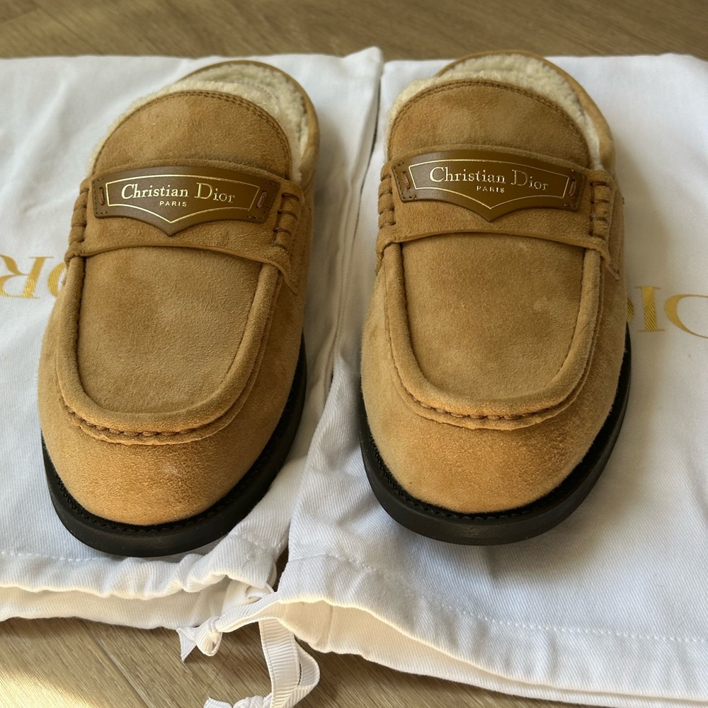 Dior Boy Mule Beige Suede Goatskin size :37